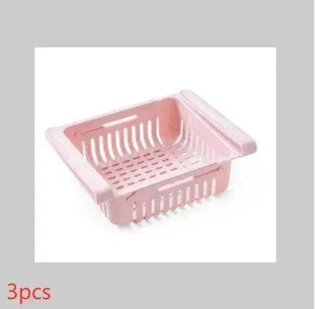 Refrigerator Telescopic Storage Basket - Modern and Stylish Organization