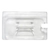 Couvercle polycarbonate avec trou pour contenant comptoir chaud / réfrigérés