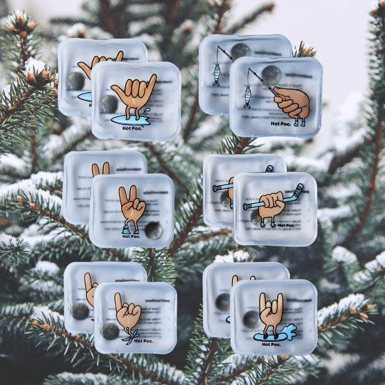 HotPoc Eco-Friendly Reusable Hand Warmers Family Pack (12-Pack)