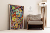 Reijer Stolk ‚Äì Vivid Floral Abstraction (c. 1916) | Expressive Modernist Watercolor (available handframed or unframed)