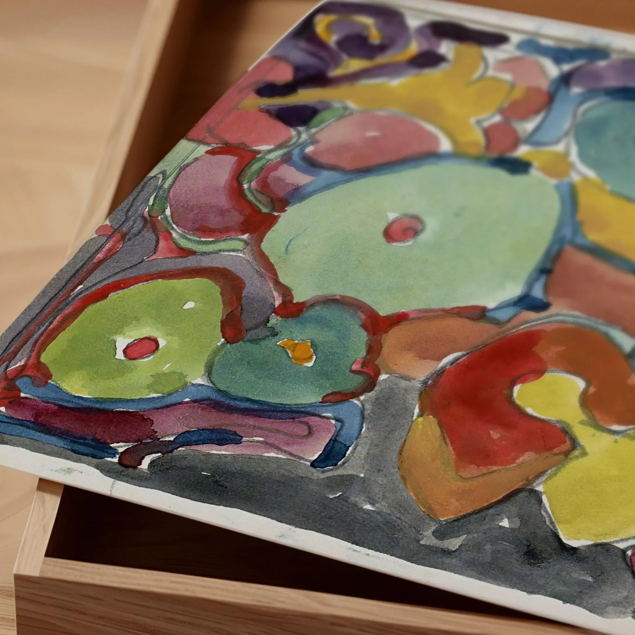 Reijer Stolk ‚Äì Vivid Floral Abstraction (c. 1916) | Expressive Modernist Watercolor (available handframed or unframed)