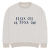 Flock Off  Knitted Verba Unisex crew neck sweater