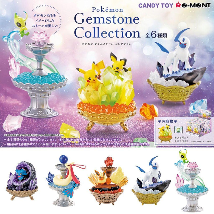 Pokemon Gemstone Collection (1 Random Box) (Re-ment Blind Box)