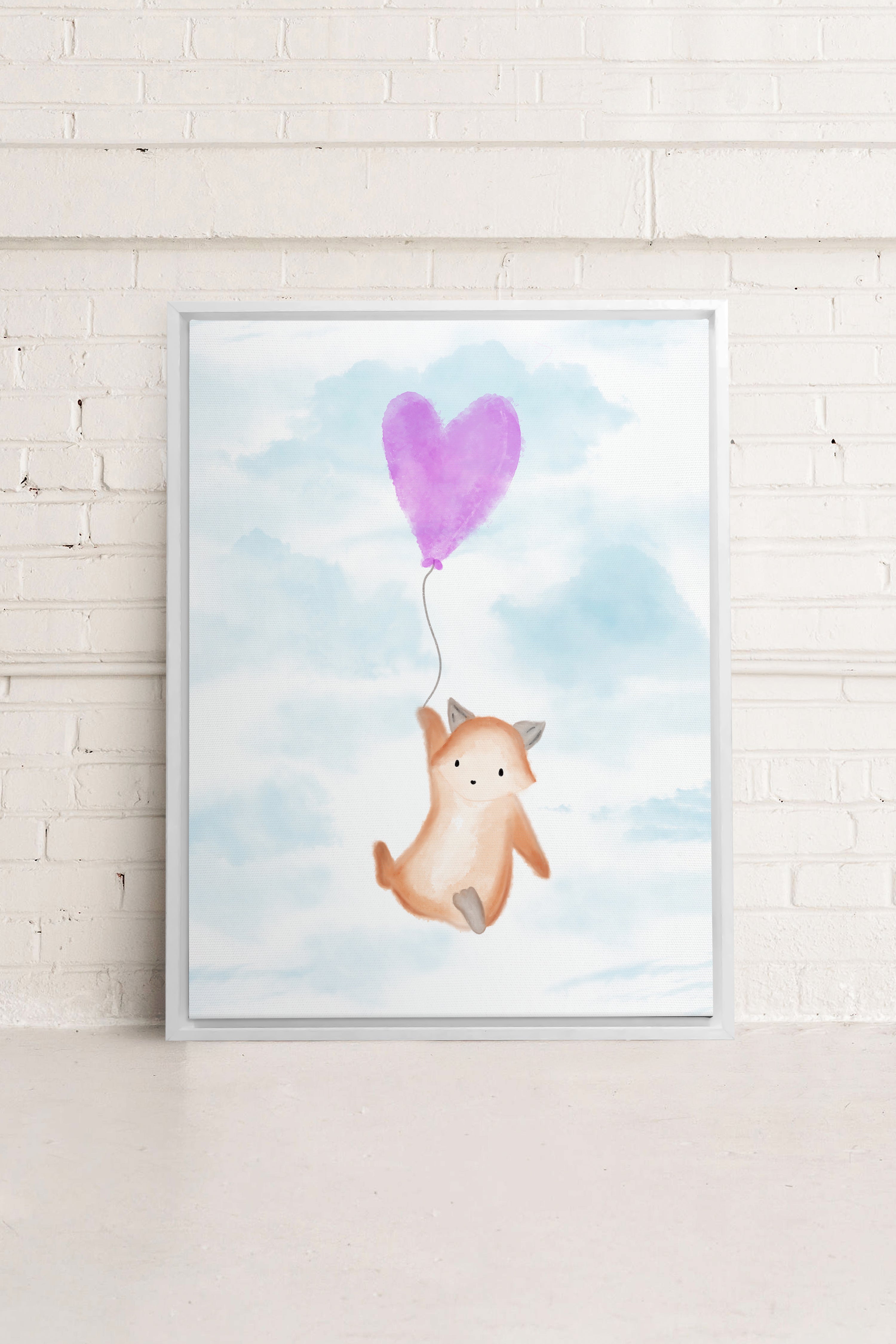 RENARD, Oeuvre sur toile étirée