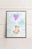 RENARD, Oeuvre sur toile étirée