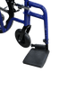 Replacement footrest for wheelchair - Aluminum in Blue