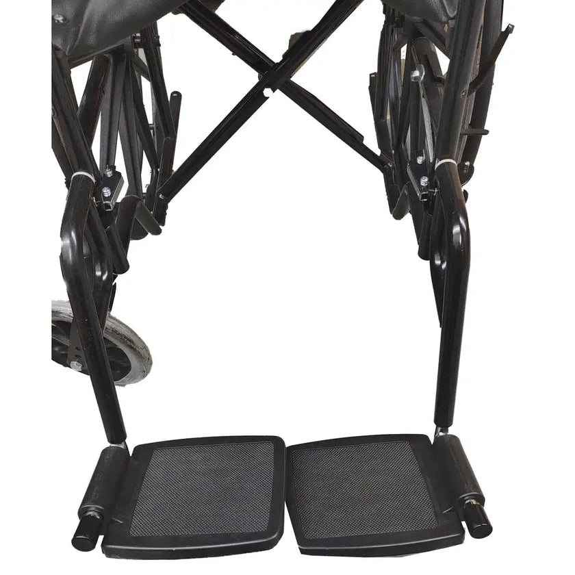 Replacement footrest for Wheelchair - Steel in Black