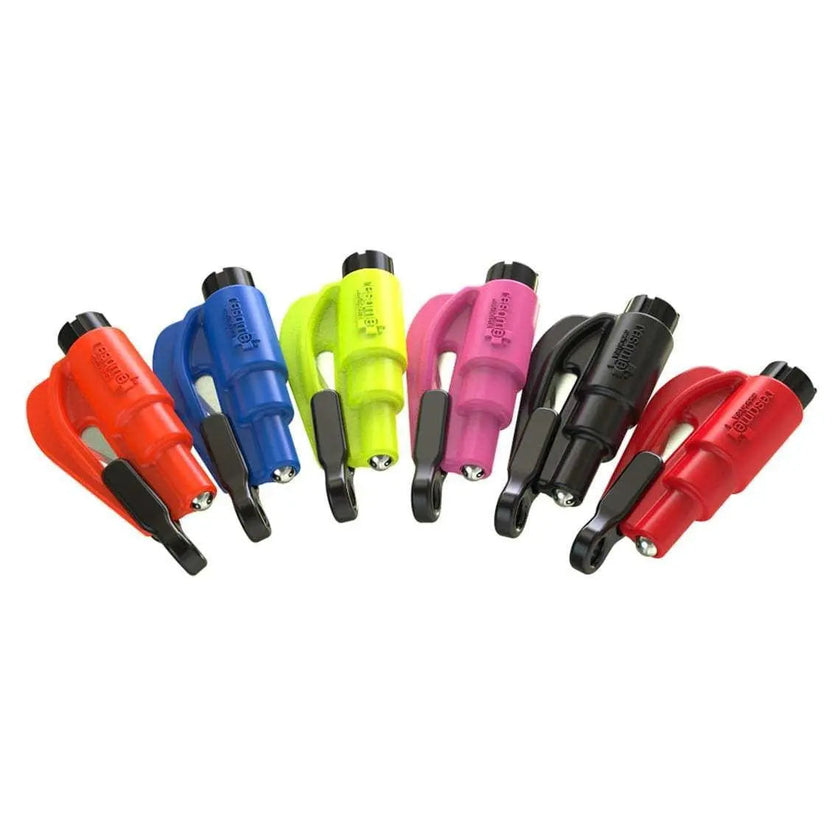 ResqMe Keychain Seatbelt Cutter and Window Breaker, Car Escape Emergency Tool