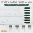 UltraFlex® RestEasy- Reversible Gel-Infused Foam Mattress, Ideal for Bunk Beds, Trundle Beds, Caravans, RV, Bamboo Feel, CertiPUR-US® Certified, Medium Firmness, Conveniently Boxed (Made in Canada)