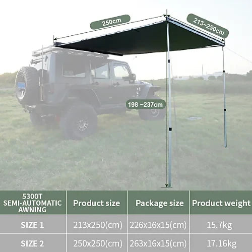 ReTract AO Hard Case Auto Retractable Car Awning