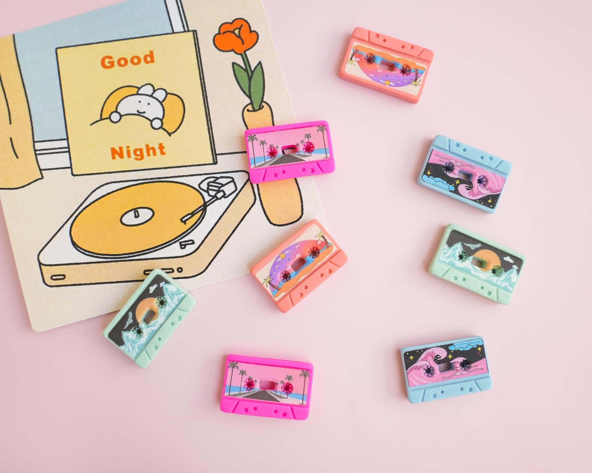 Retro Cassette Tape Pin