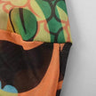 Retro Printed High Elastic Skinny Mesh Jumpsuit
