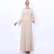 Retro slim Arab  women's Embroidered Abaya dress