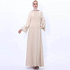 Retro slim Arab  women's Embroidered Abaya dress