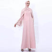 Retro slim Arab  women's Embroidered Abaya dress