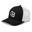 Black (White Mesh) - Trucker Snapback