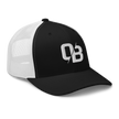 Black (White Mesh) - Trucker Snapback