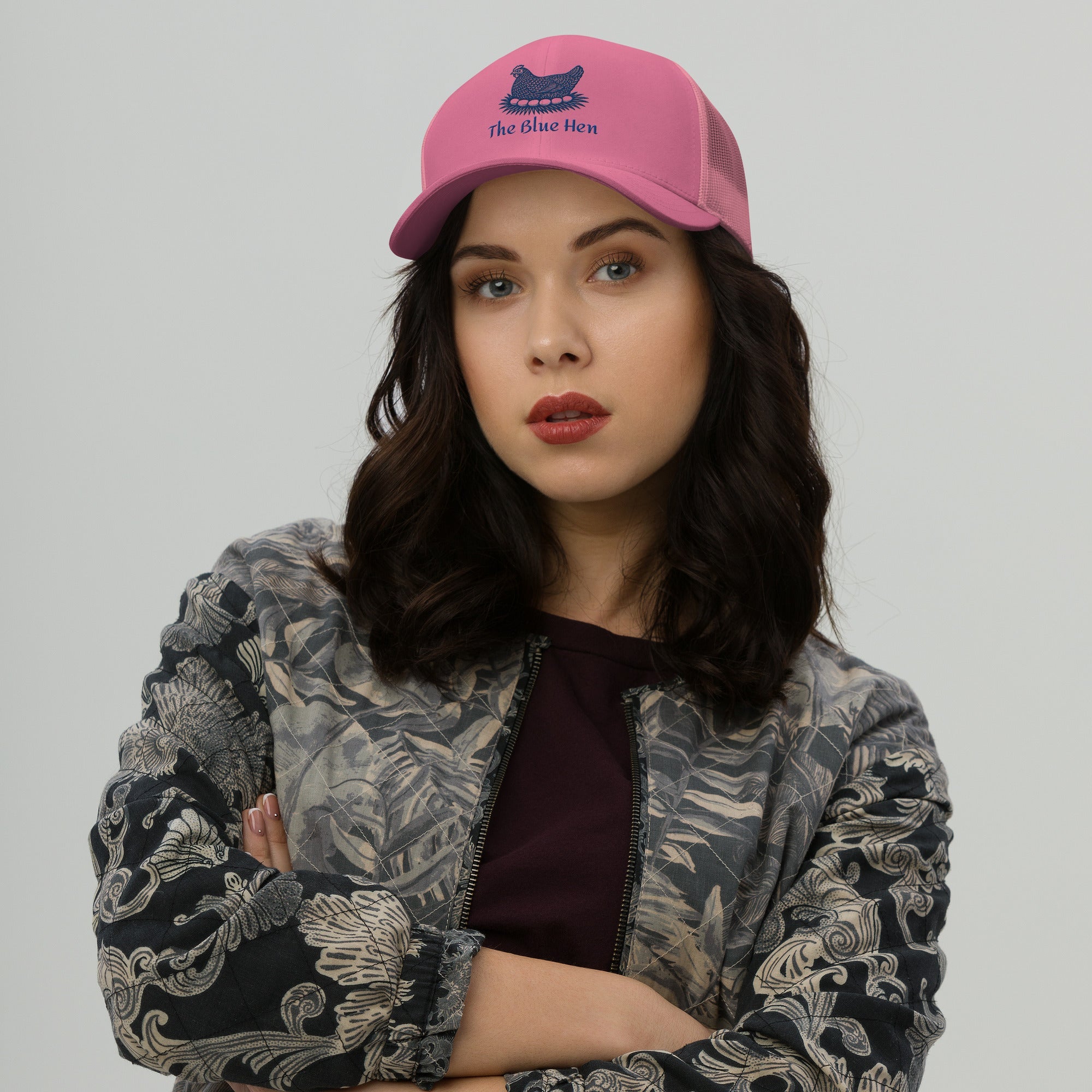 Retro Blue Hen Trucker Cap
