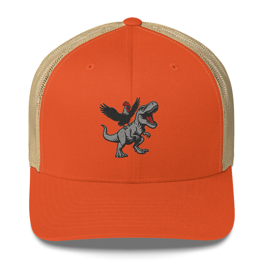 Tyrannosaurus Pecks Chickasouras Trucker Hat