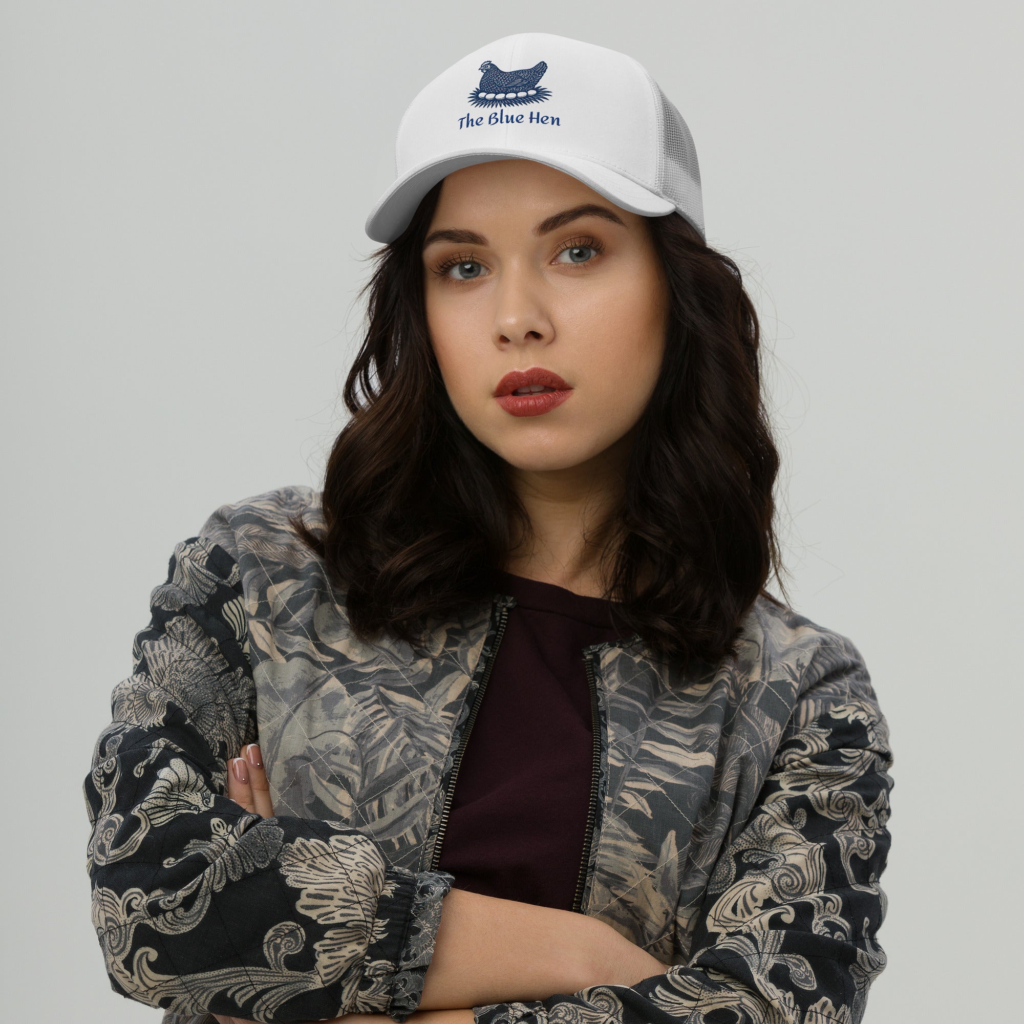 Retro Blue Hen Trucker Cap