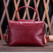 Retro women's messenger Cattle Leather Handbag