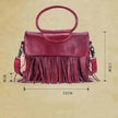Retro women's messenger Cattle Leather Handbag