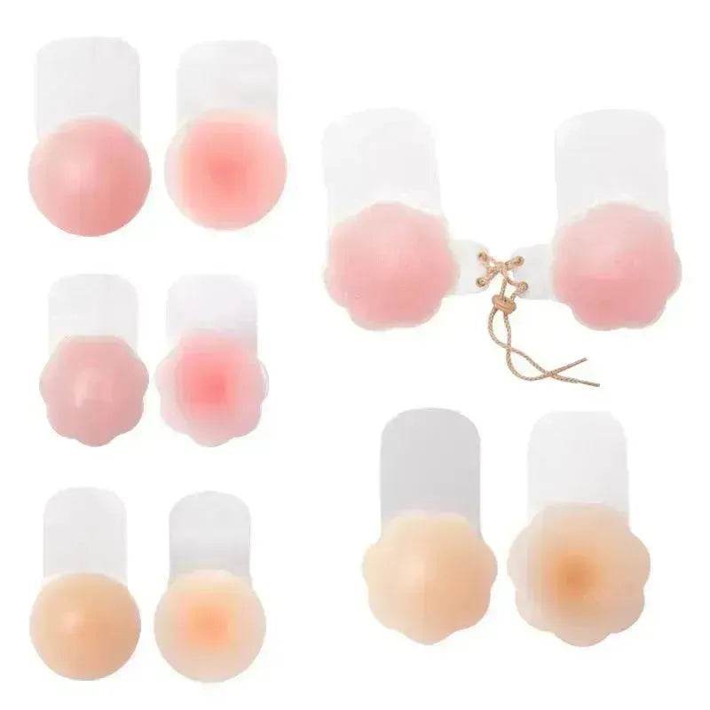 Reusable Silicone Nipple Covers – Self-Adhesive Invisible Breast Lift Pasties