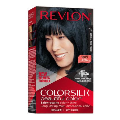 REVLON COLORSILK BEAUTIFUL COLOR - 12 NATURAL BLUE BLACK