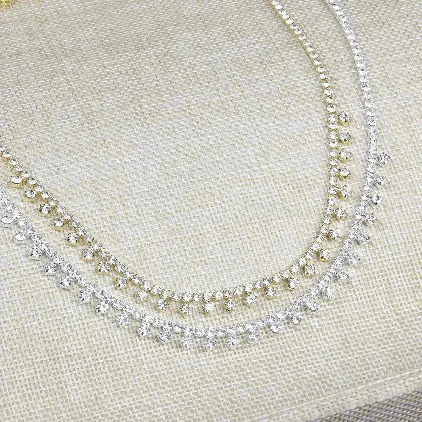 Rhinestone Claw Simple Fashion Item Choker Temperament Clavicle Chain Necklace  for Women Bridal  Wedding Necklace