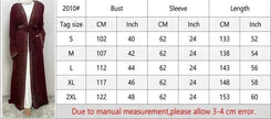 Rhinestone Lace-up Cardigan Abaya Dress for Arab Dubai Turkey Middle East Women