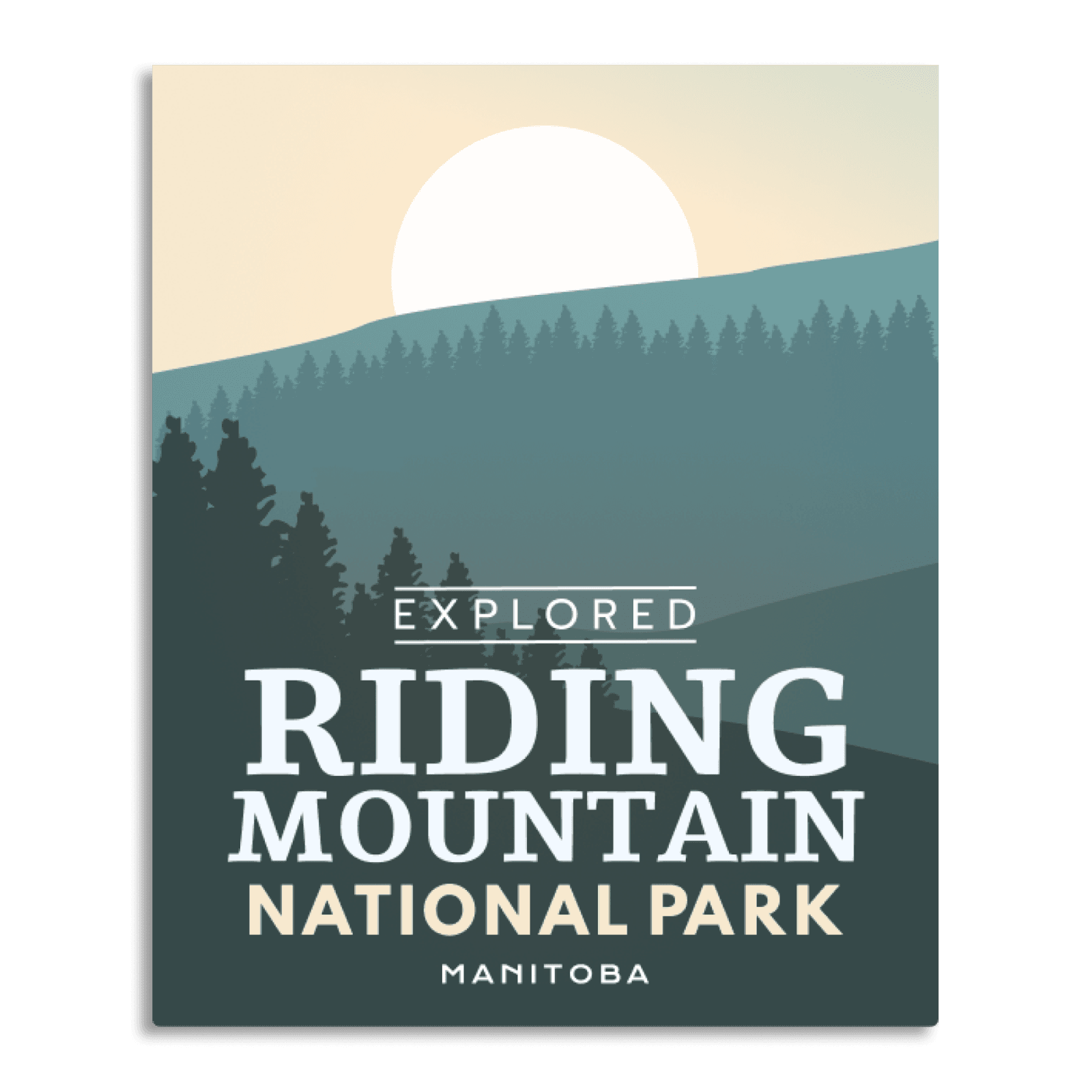 Riding Mountain National Park 'Explored' Poster, Canada Parks