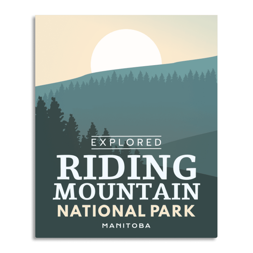 Riding Mountain National Park 'Explored' Poster, Canada Parks