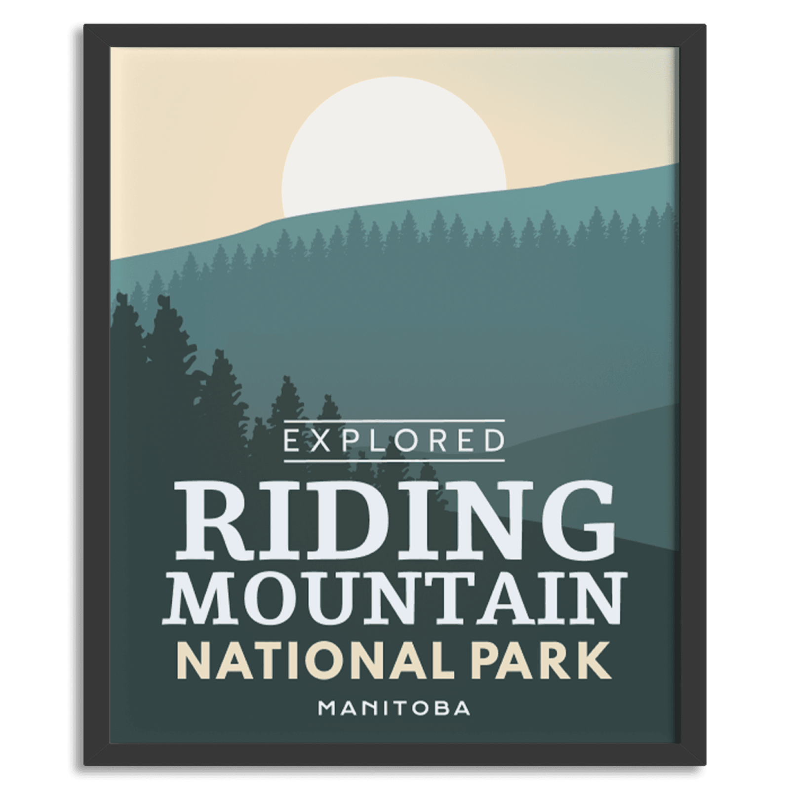 Riding Mountain National Park 'Explored' Poster, Canada Parks