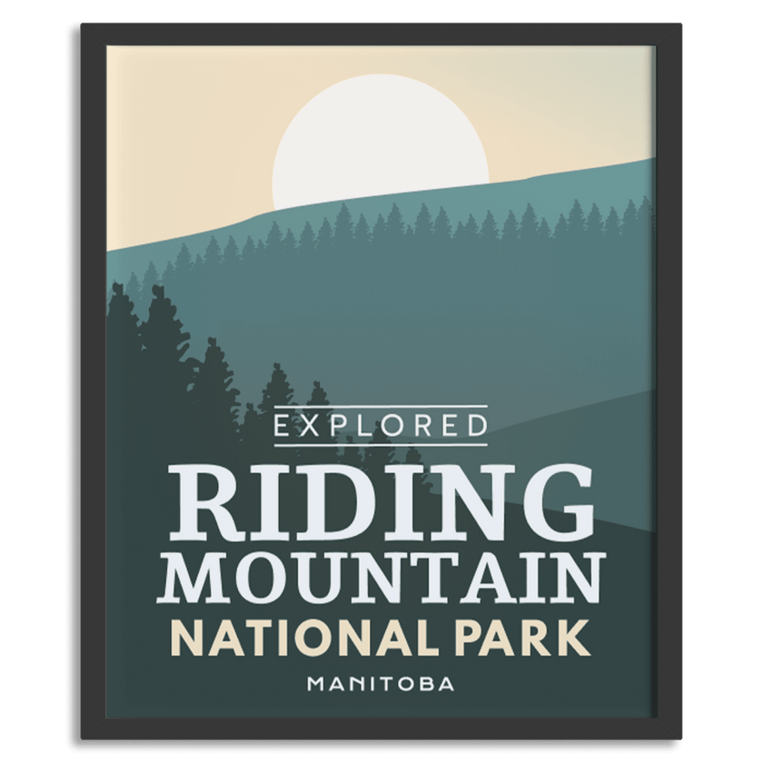 Riding Mountain National Park 'Explored' Poster, Canada Parks