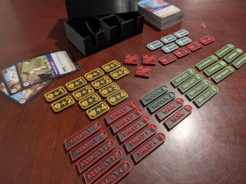 Riftbound TCG Token Set – 48 Pieces with Case (Unofficial)
