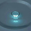 Ring Halloween Light Blue Double Heart-shaped Micro-inlaid Zircon Ring
