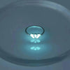 Ring Halloween Light Blue Double Heart-shaped Micro-inlaid Zircon Ring