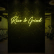 Rise & Grind Neon Sign