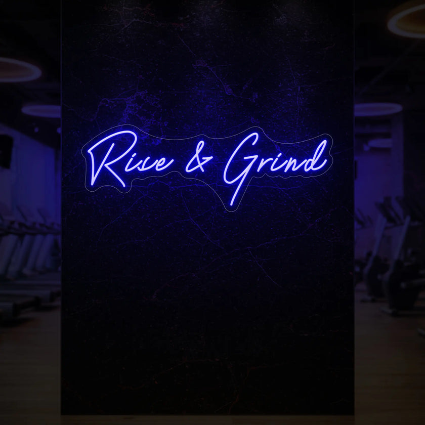 Rise & Grind Neon Sign