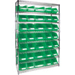 Heavy-Duty Wire Shelving Unit with Storage Bins, 8 Tiers, 48