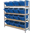Wide Span Shelving with Jumbo Plastic Bins