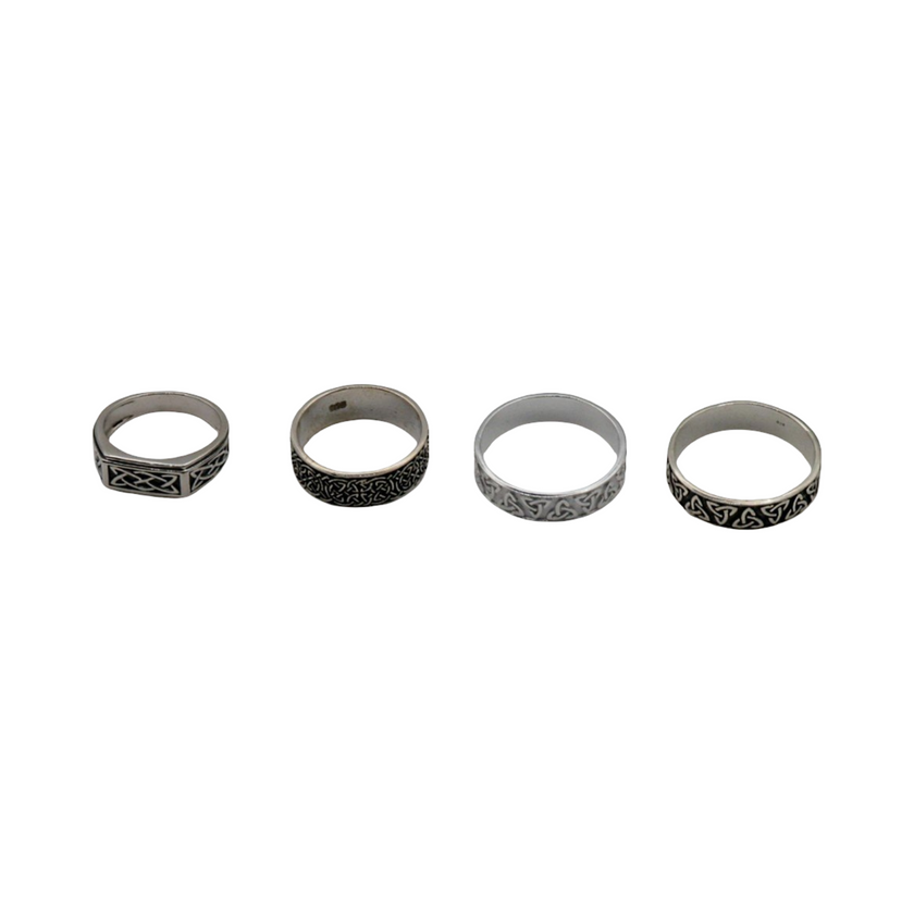 Ring - 925 Sterling Silver - For Men - Celtic Type