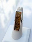 Forest Light Ring | Silver Baltic Amber Ring | Tears of the Sun Collection