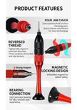 DSPIAE AT-SHD Precision Aluminum Alloy Hand Drill Set with 10 Tungsten Heads