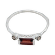 Ring - 925 Sterling Silver - Rectangle Shape