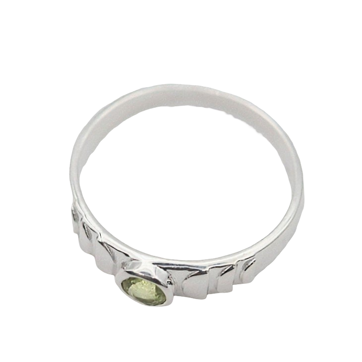 Ring - 925 Sterling Silver - Rond Gemstone
