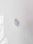 Moon Line Pendant | Pear-Shaped Blue Opal in Sterling Silver