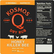 Kosmos Q Honey Killer Bee Dry BBQ Rub, 13.2 oz