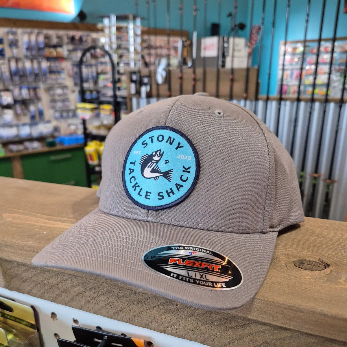 🍁Stony Tackle Shack Flex Fit Logo Hats.