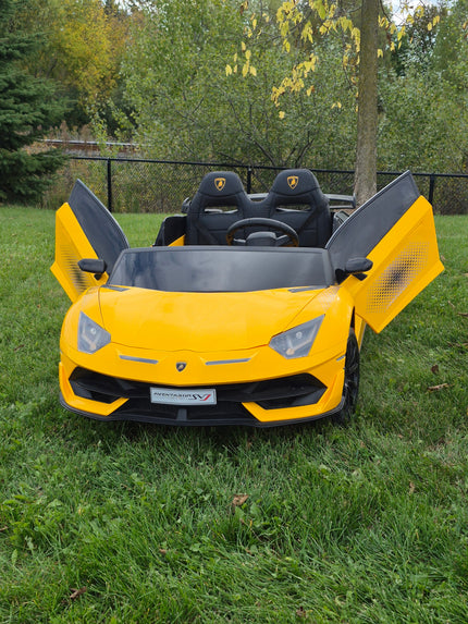 Voiture électrique pour enfant Lamborghini Aventador SVJ 24V XL 2 places avec télécommande (modèle 2026)